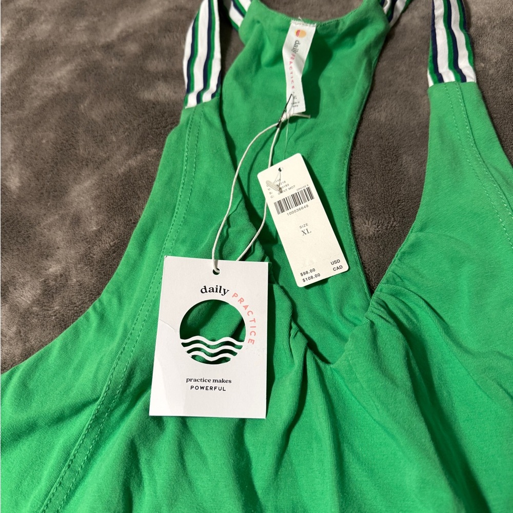 โจ Anthropologie Spring Fling Racerback Babydoll Mini Dress Sz XL - Picture 8 of 9